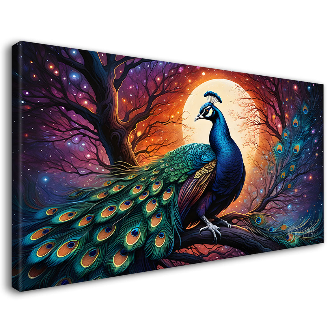 Peacock beautiful scenery modern art Canvas Painting - Design - Peacock-60