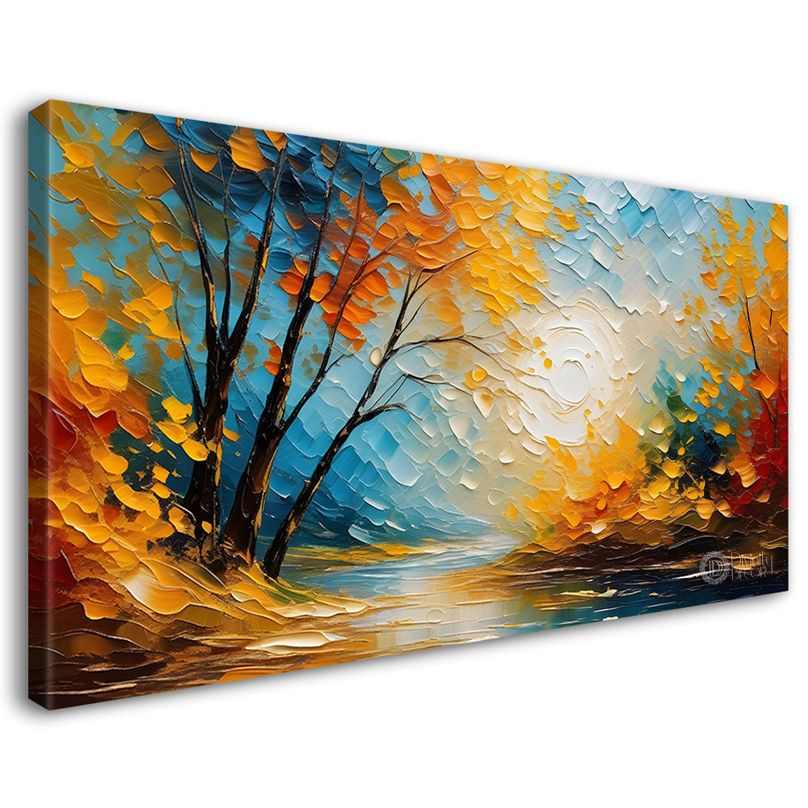 Colorful textured painting art Canvas Painting - Nature Art -614