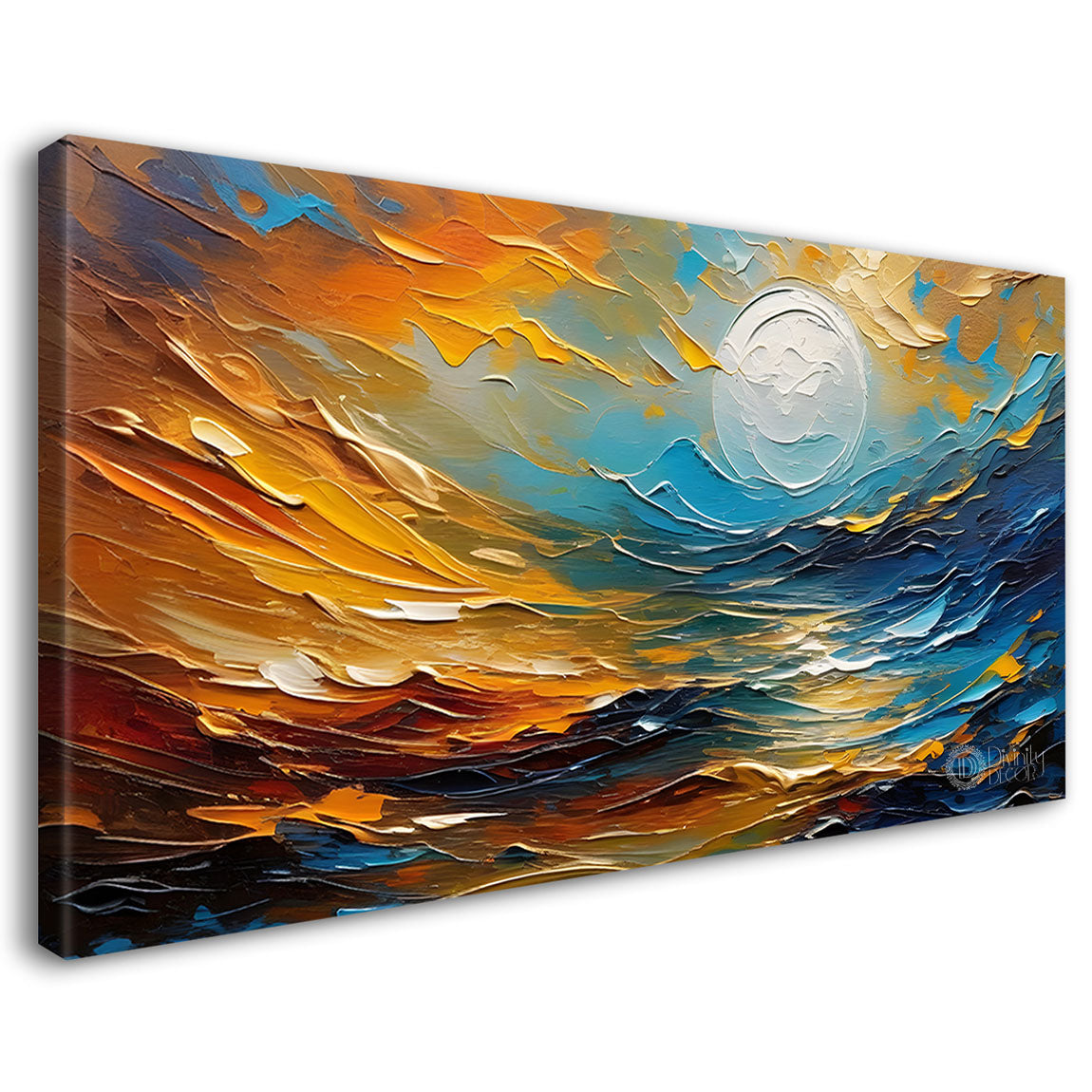 Colorful textured painting art Canvas Painting - Nature Art -638