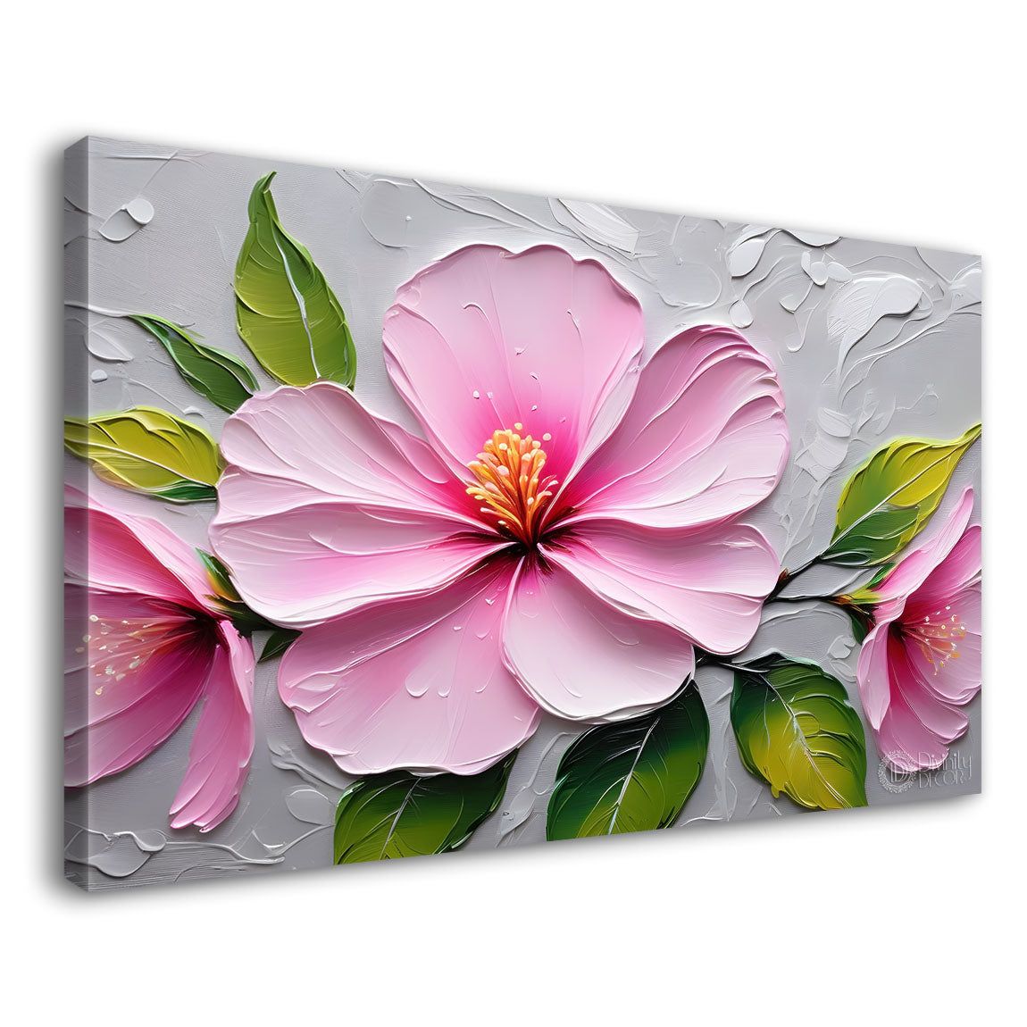 Pink flower with light painting- Design - Flower-63