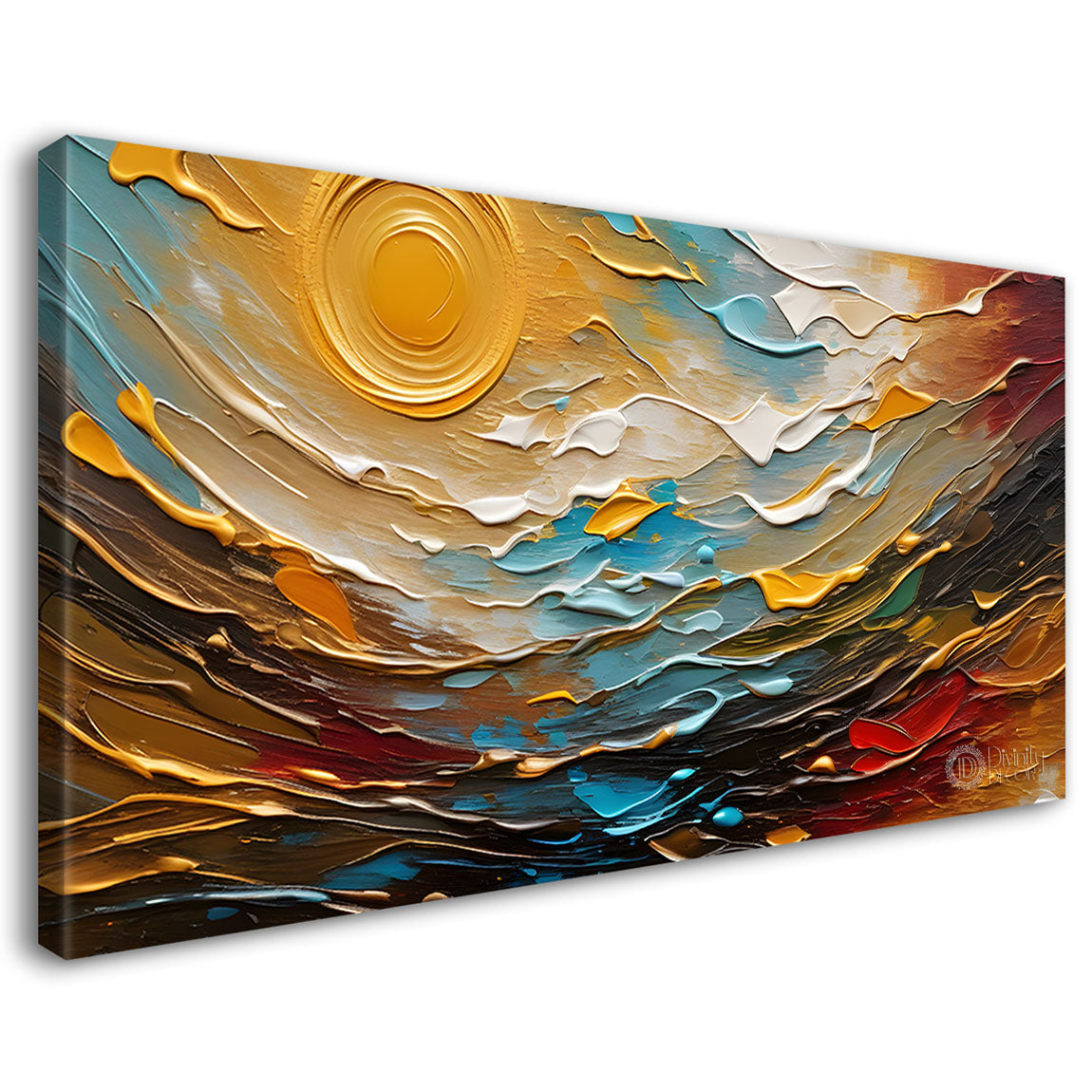Colorful textured painting art Canvas Painting - Nature Art -657