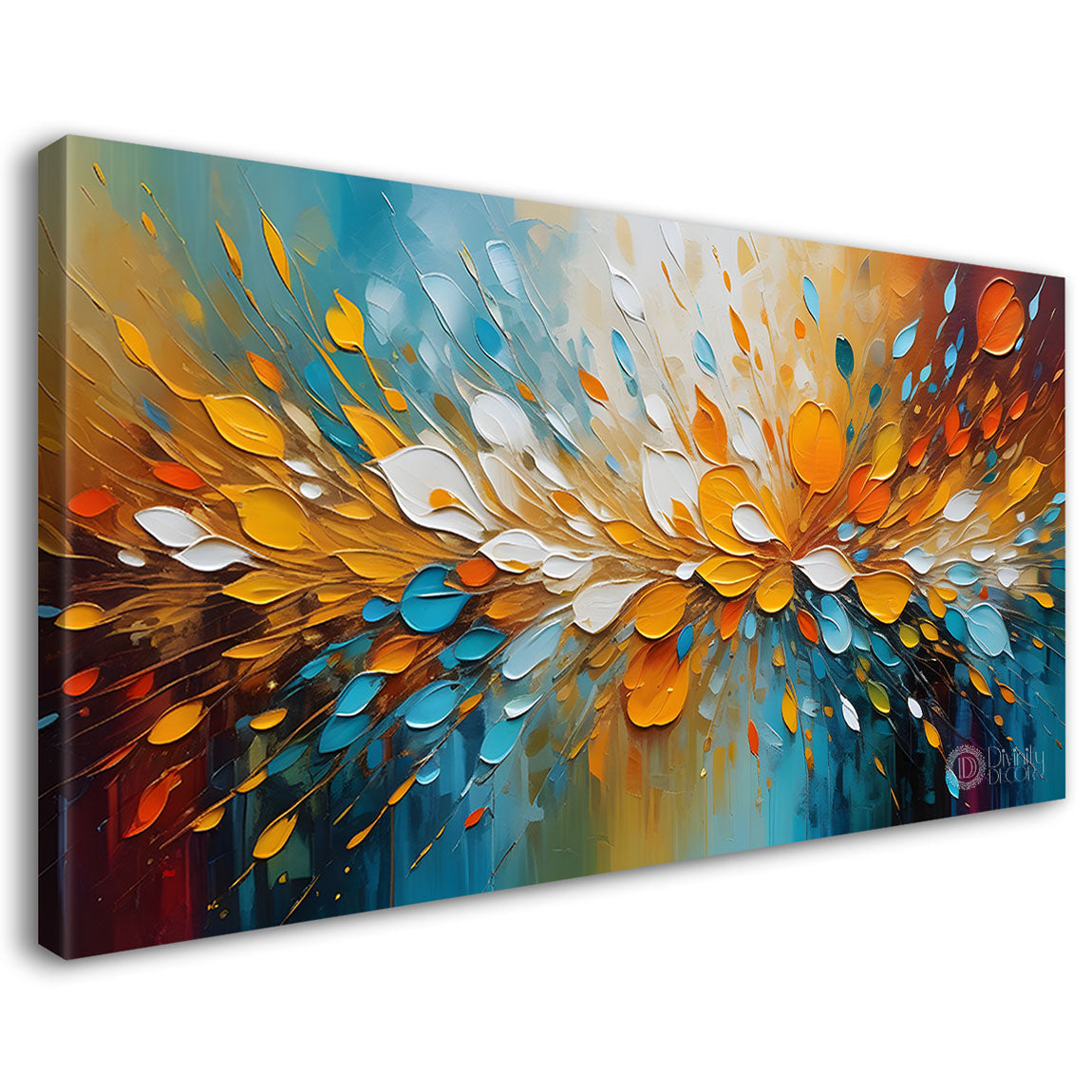 Colorful textured painting art Canvas Painting - Nature Art -661