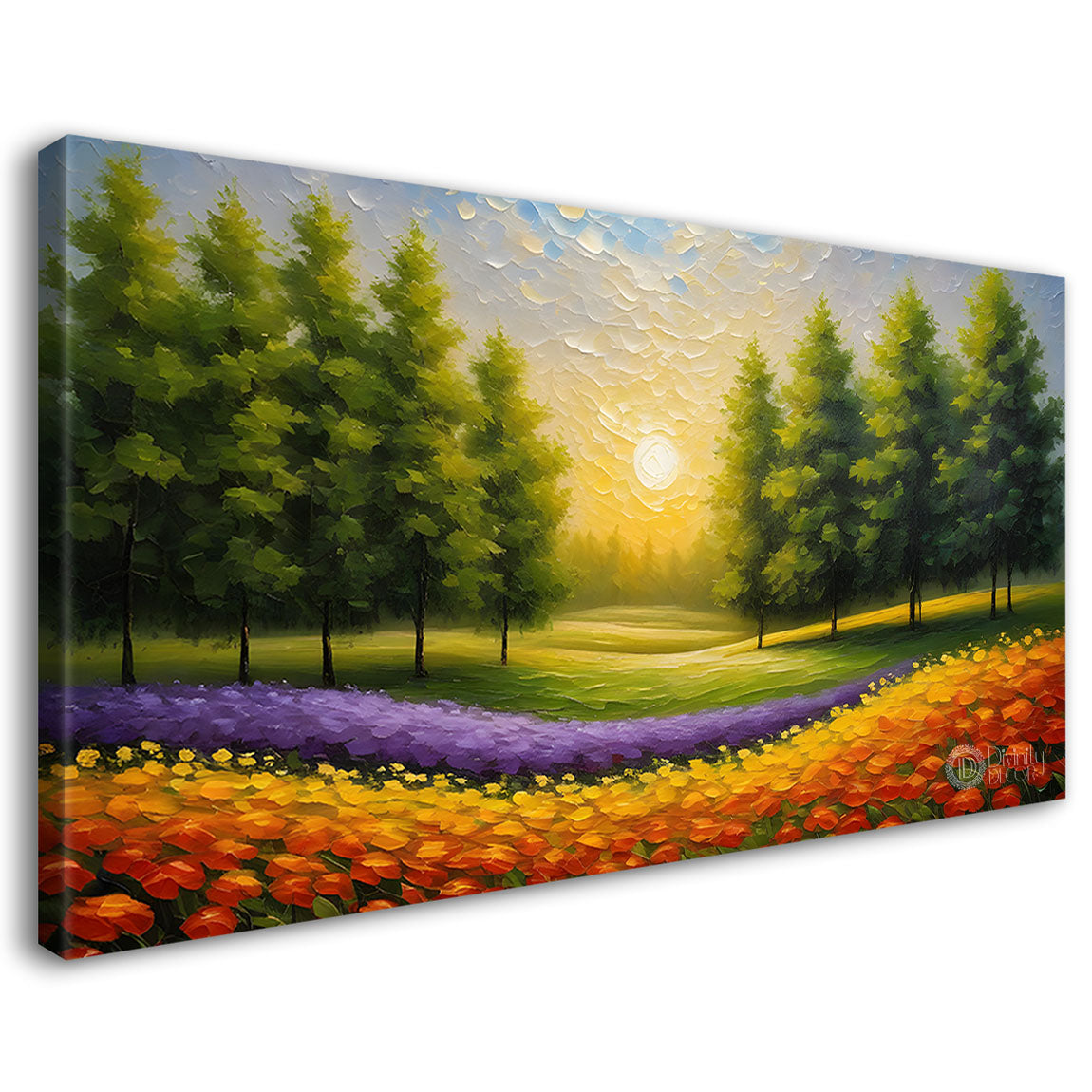 Trees with land painting Canvas Painting - Nature Art -671