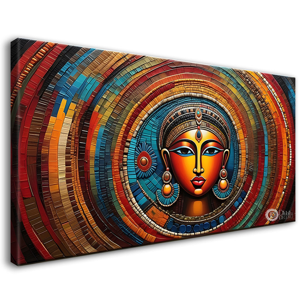 Tribal lady beautiful face art Canvas Painting - Design - Modern-L-68