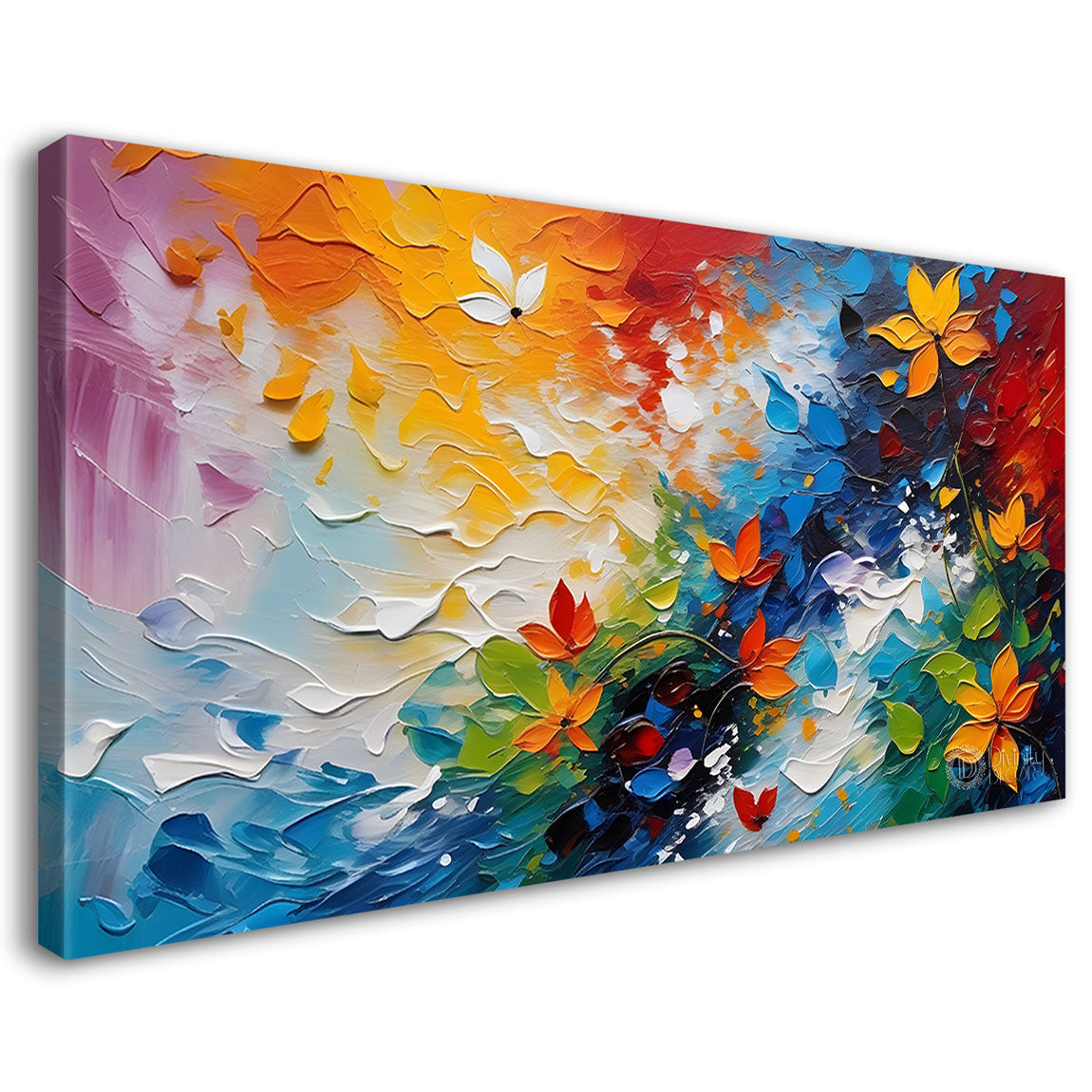 Colorful textured painting art Canvas Painting - Nature Art -720