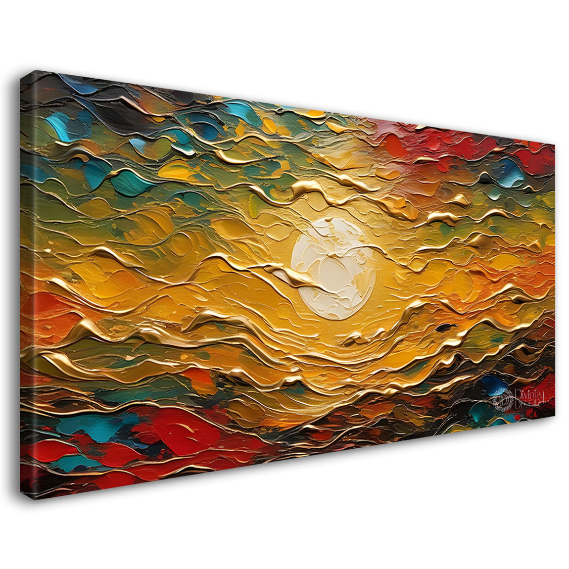 Sun in the colors painting Canvas Painting - Nature Art -758