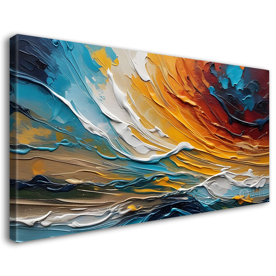 Colorful textured painting art Canvas Painting - Nature Art -782