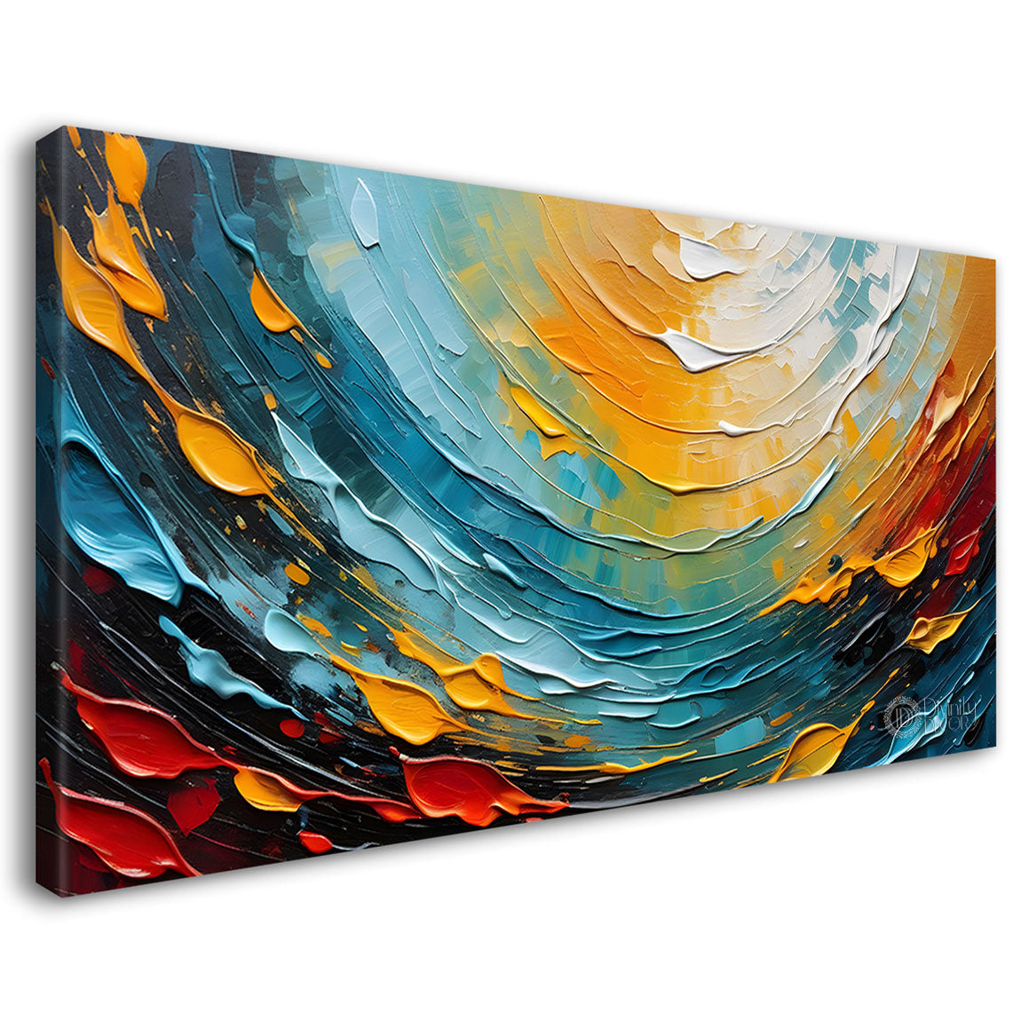 Colorful textured painting art Canvas Painting - Nature Art -788