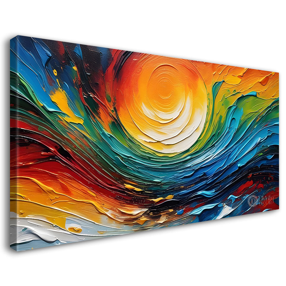 Sun in the colors painting Canvas Painting - Nature Art -793