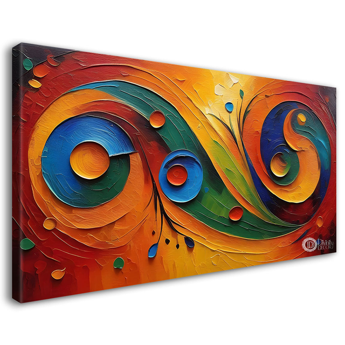 Colorful Textured Modern art Canvas Painting - Design - Modern-L-81