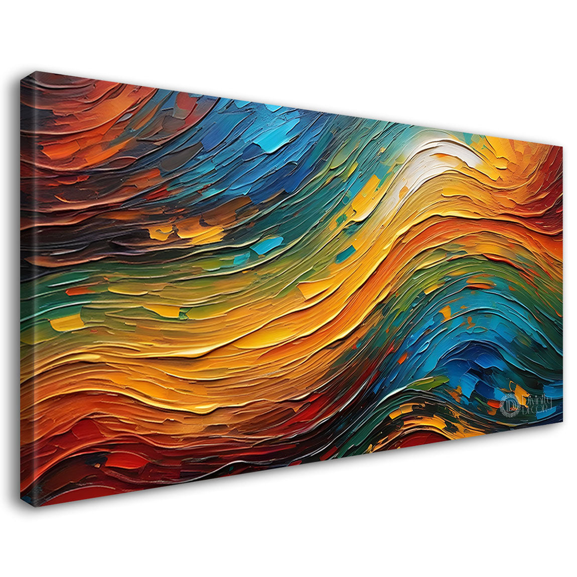 Colorful textured painting art Canvas Painting - Nature Art -823