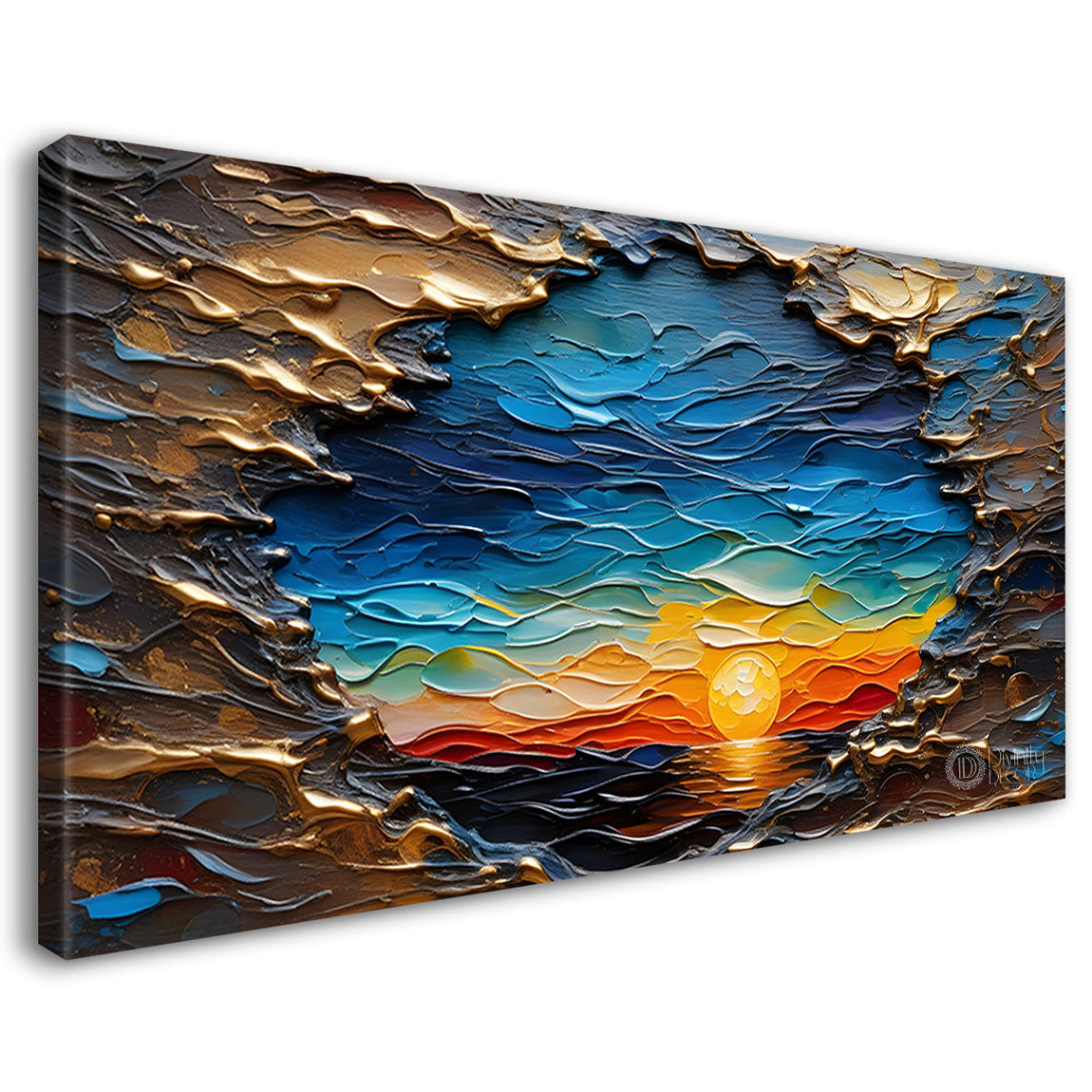 Colorful textured painting art Canvas Painting - Nature Art -824