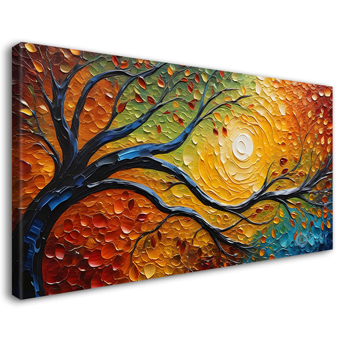 Colorful tree painting Canvas Painting - Nature Art -828