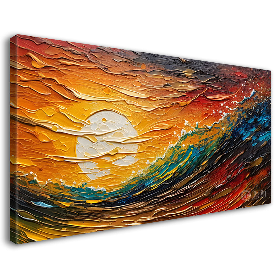 Sun in the colors painting Canvas Painting - Nature Art -830