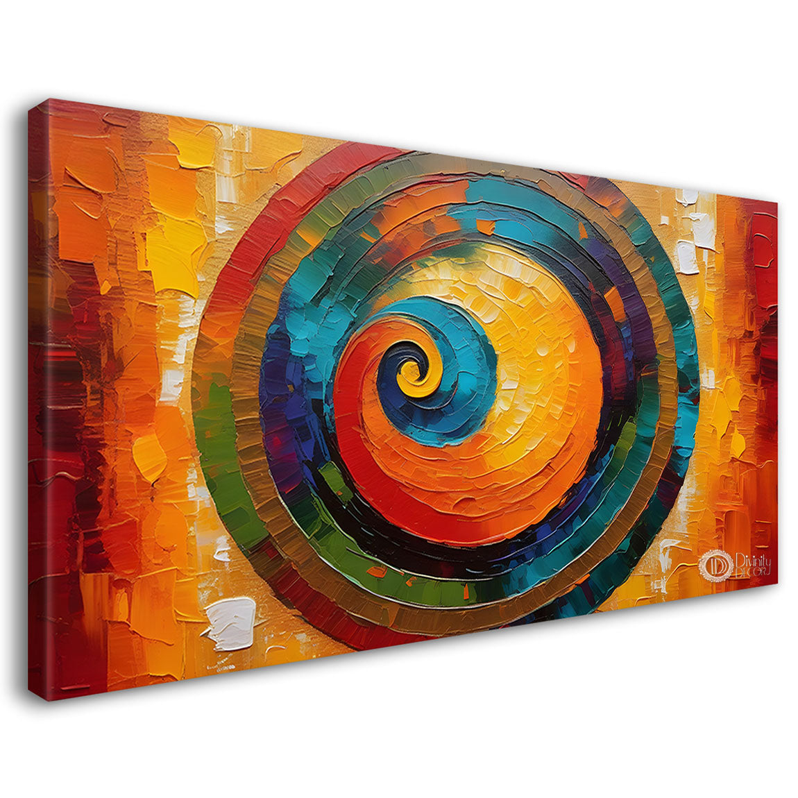 Spiral textured modern art Canvas Painting - Design - Modern-L-83