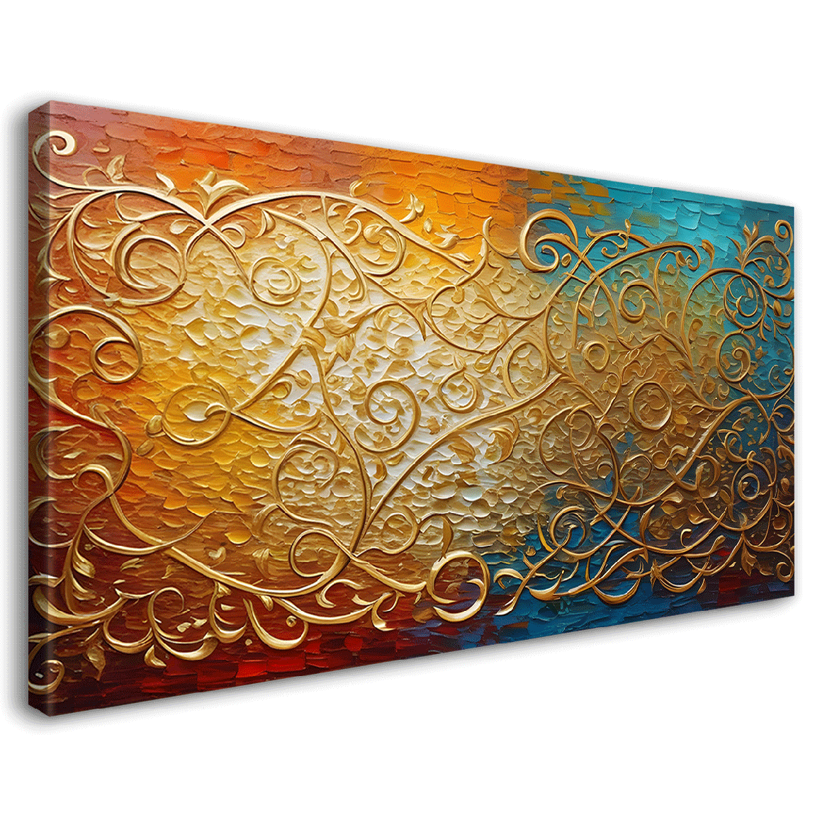 Islamic textured modern art in bright colors Canvas Painting - Islamic paintings - 84