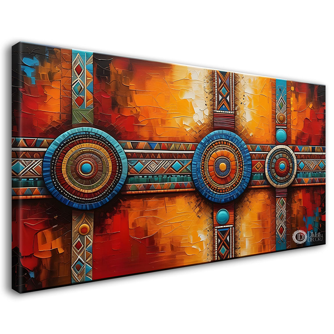 Colorful Textured Modern art Canvas Painting - Design - Modern-L-85