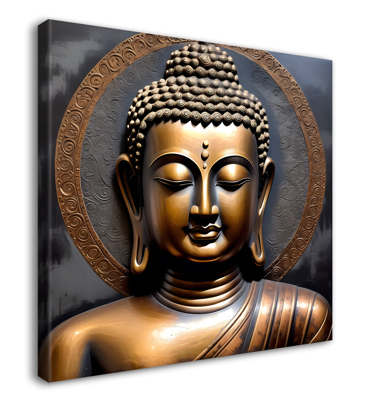 Buddha painting with lotus flower 24x24 inch Buddha-S-93
