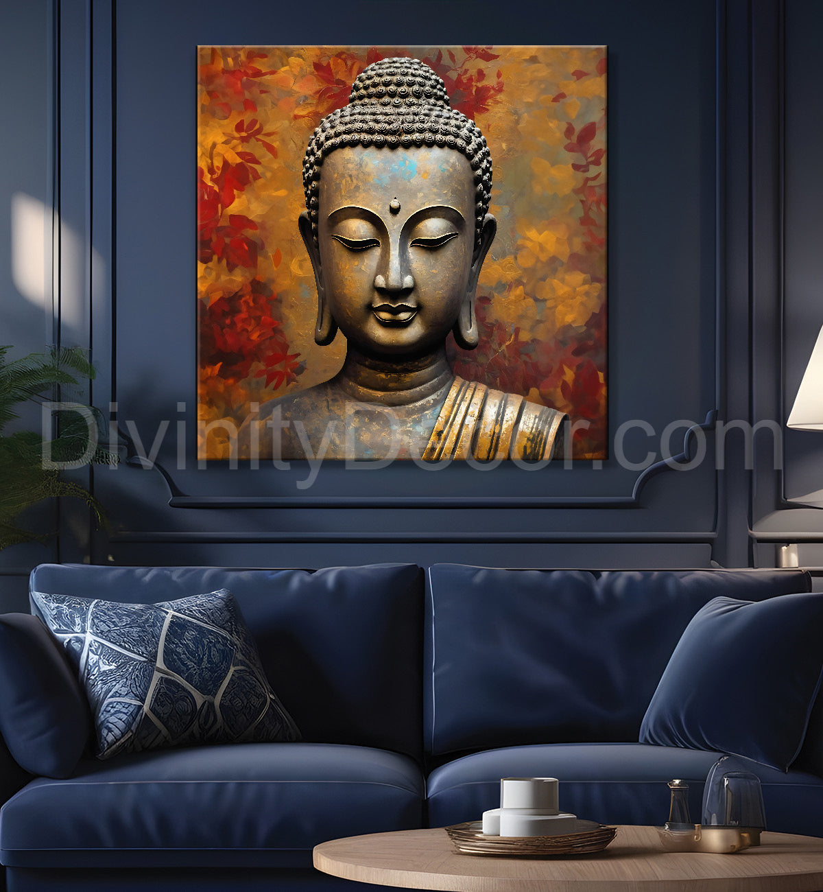 Golden Buddha Painting texturd painting 24x24 inch Buddha-S-2