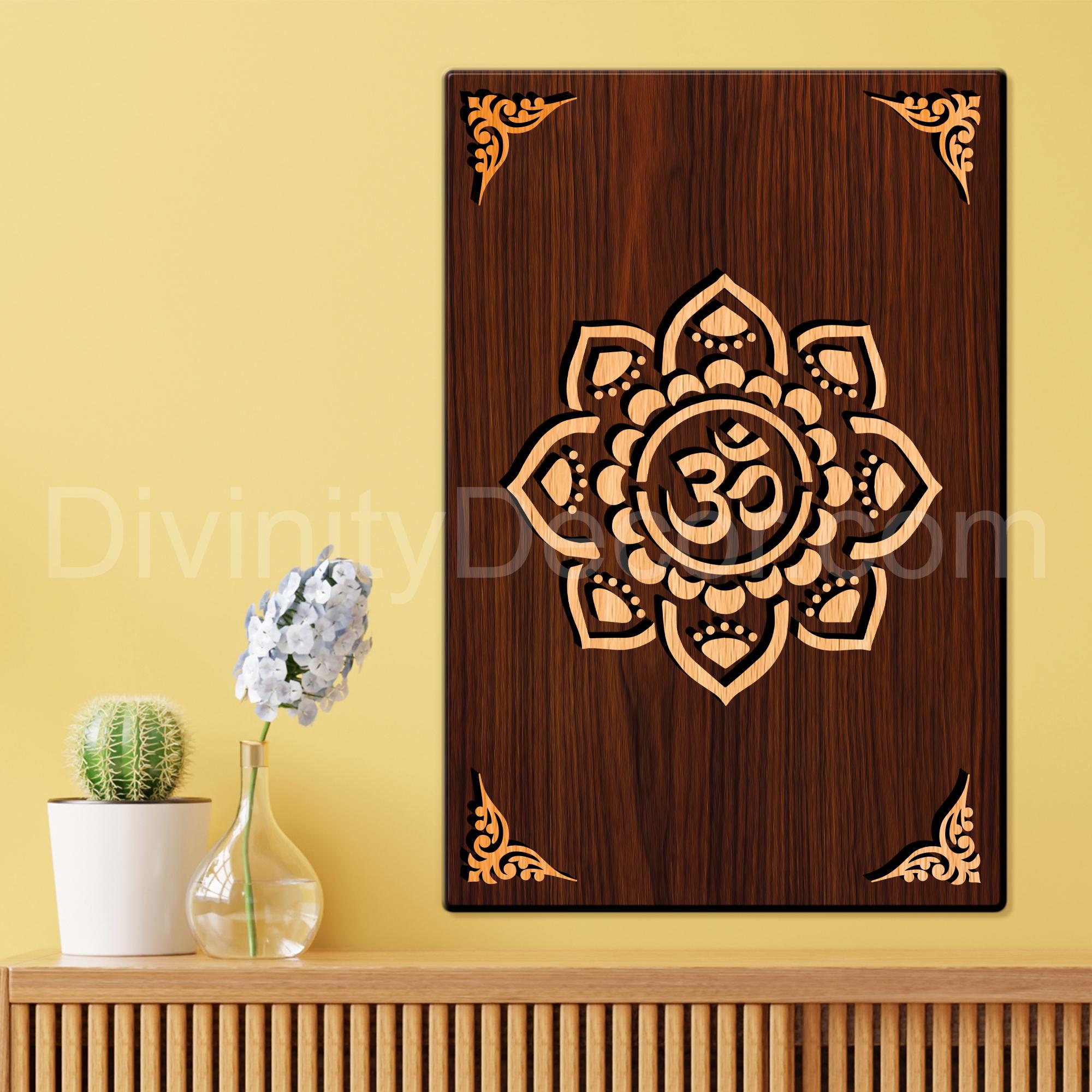 Om For Gifting and Home Decor Wooden Wall Decor, Wall Hanging - 132