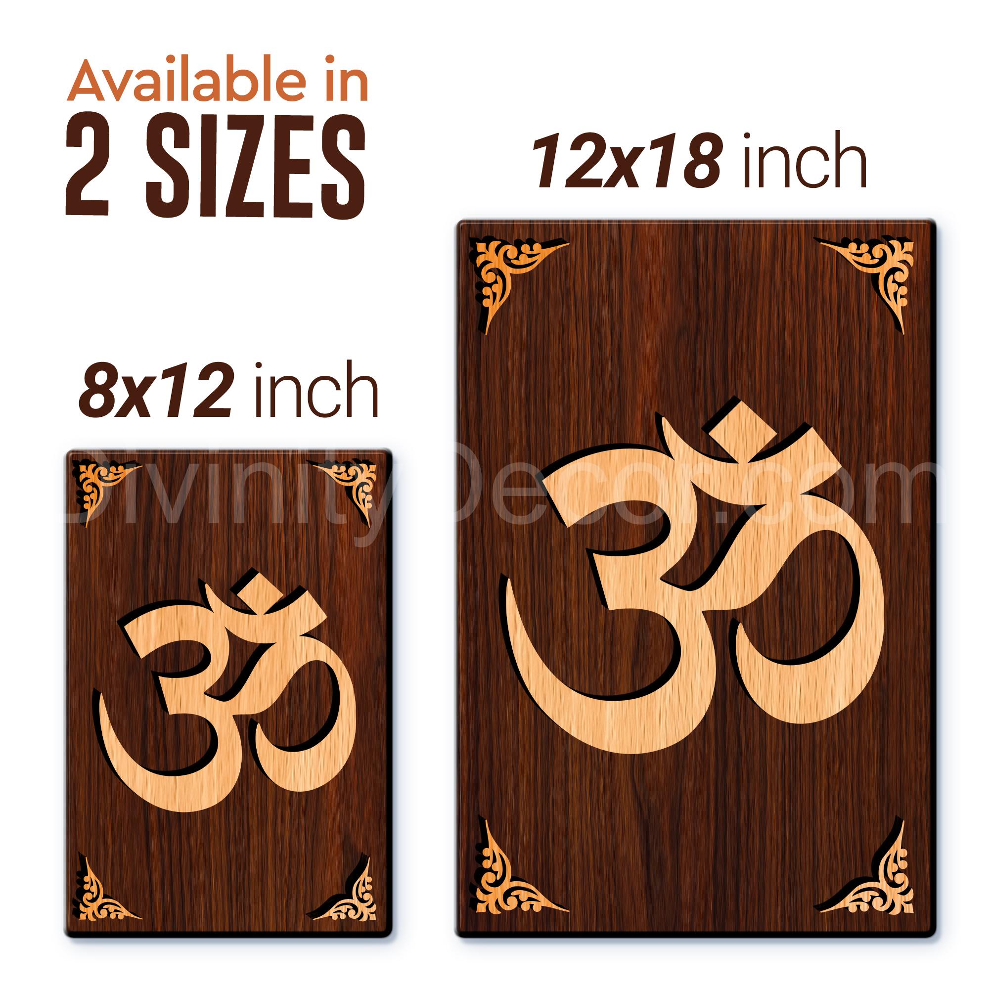 OM For Gifting and Home Decor Wooden Wall Decor, Wall Hanging- 16