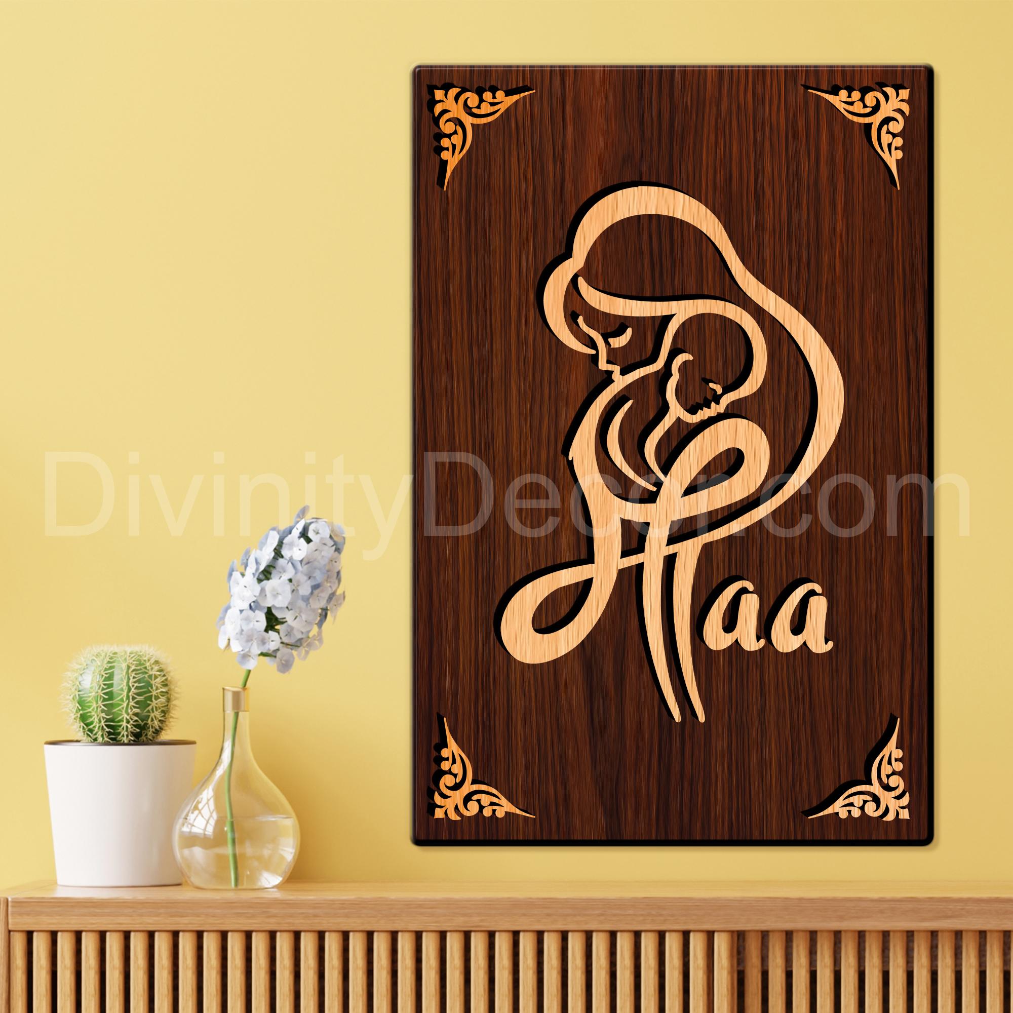 MAA For Gifting and Home Decor Wooden Wall Decor, Wall Hanging - 23