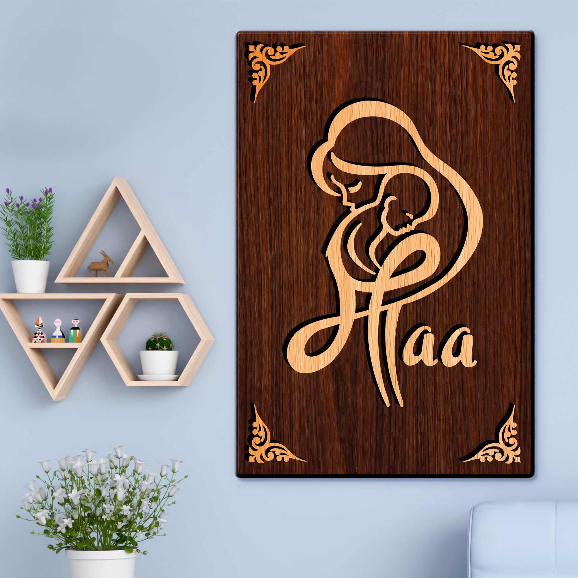 MAA For Gifting and Home Decor Wooden Wall Decor, Wall Hanging - 23