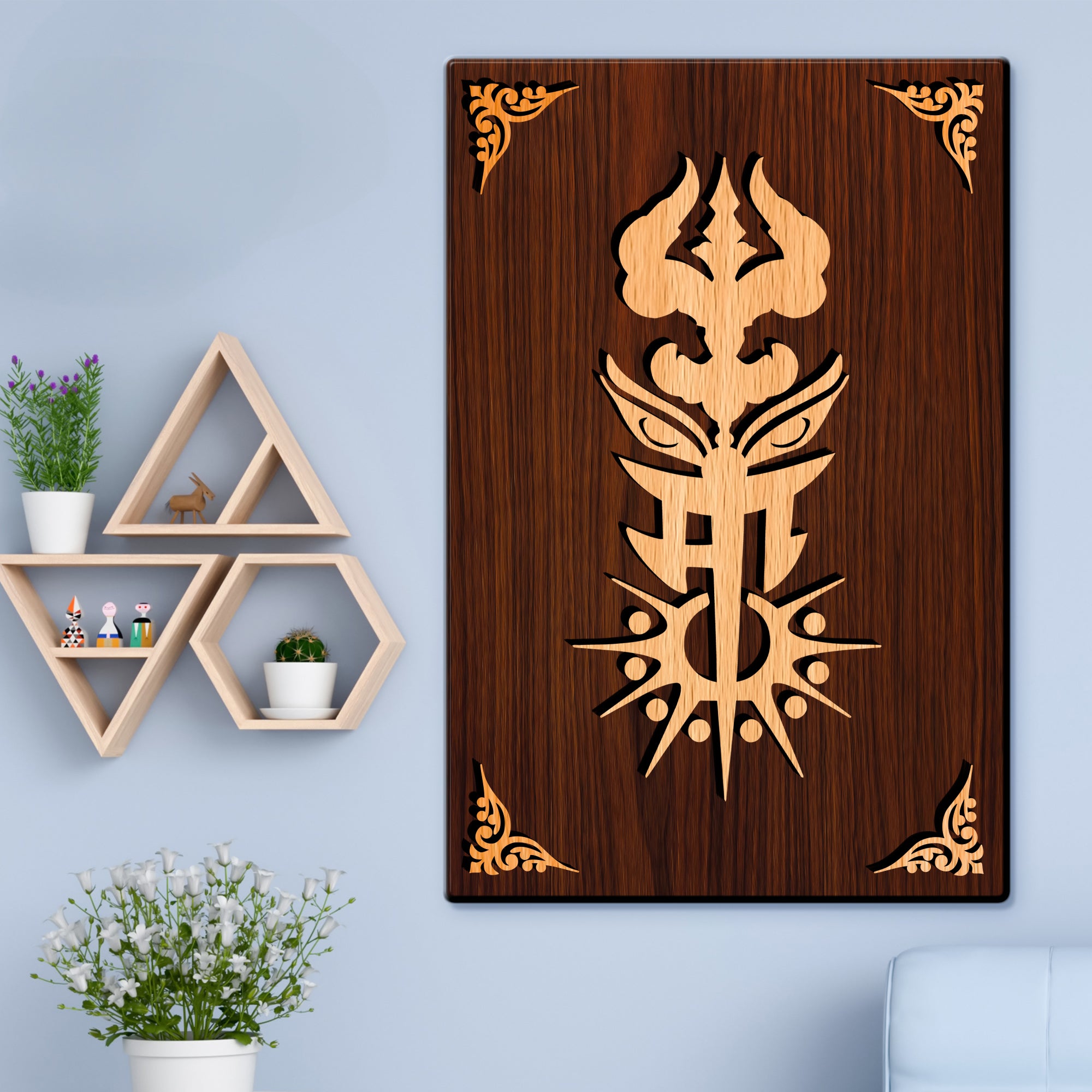 Maa For Gifting and Home Decor Wooden Wall Decor, Wall Hanging - 73