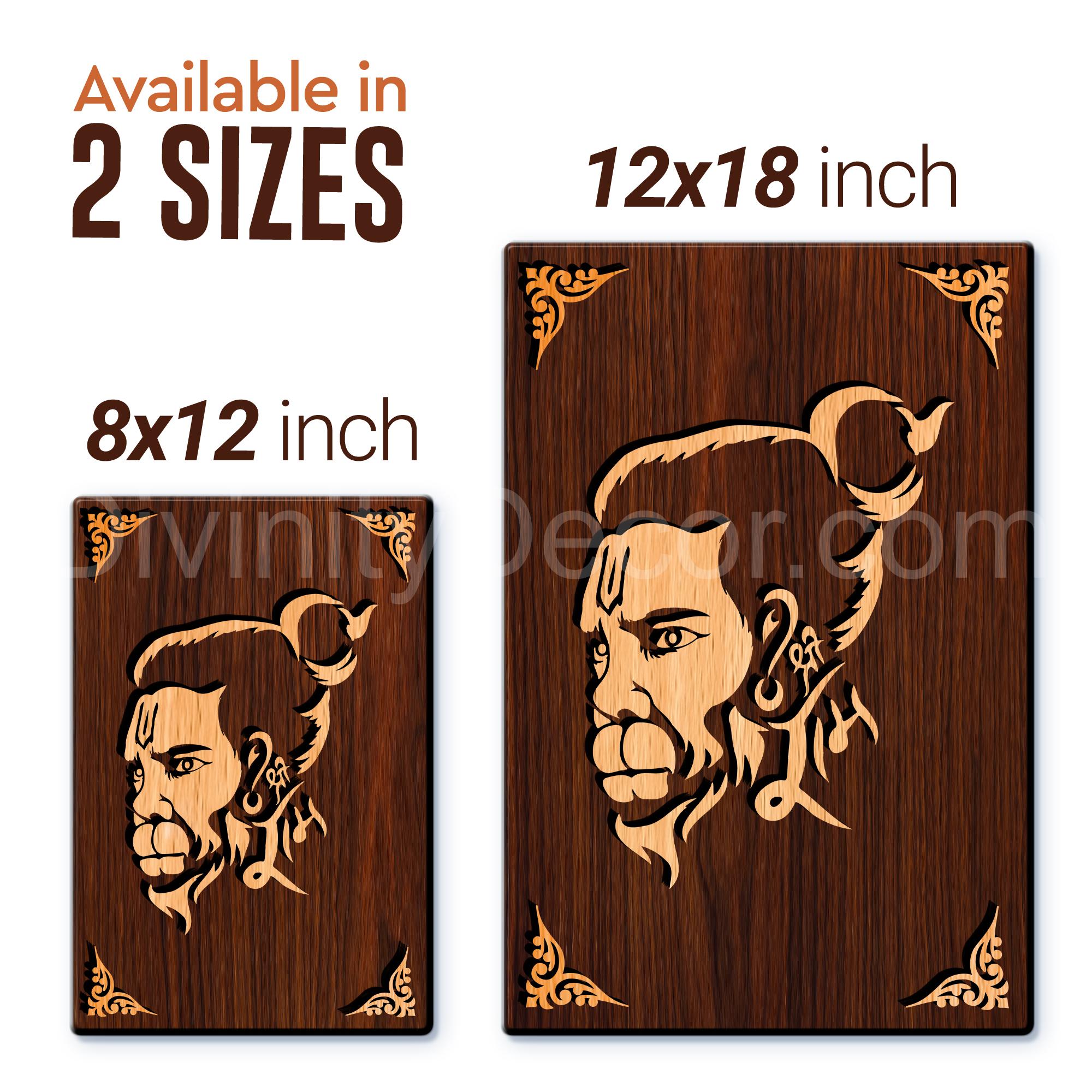 Hanuman ji For Gifting and Home Decor Wooden Wall Decor, Wall Hanging - 85