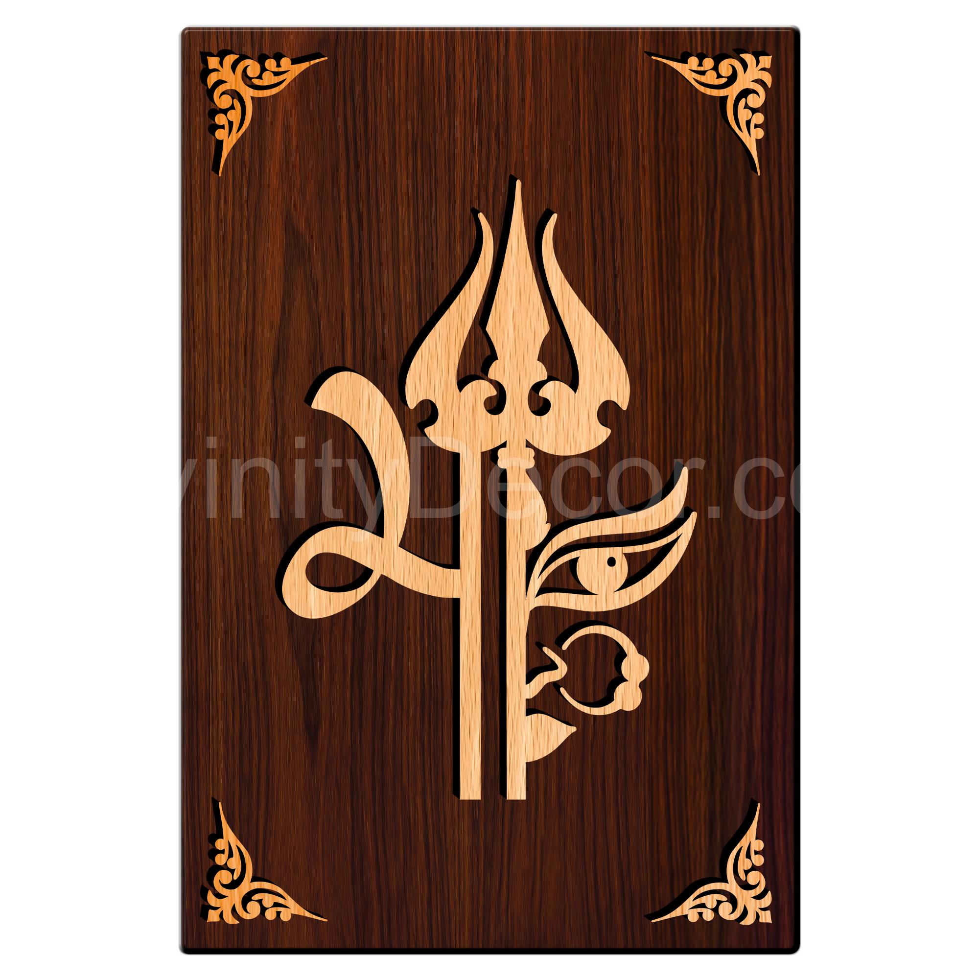 Kali MAA For Gifting and Home Decor Wooden Wall Decor, Wall Hanging - 96