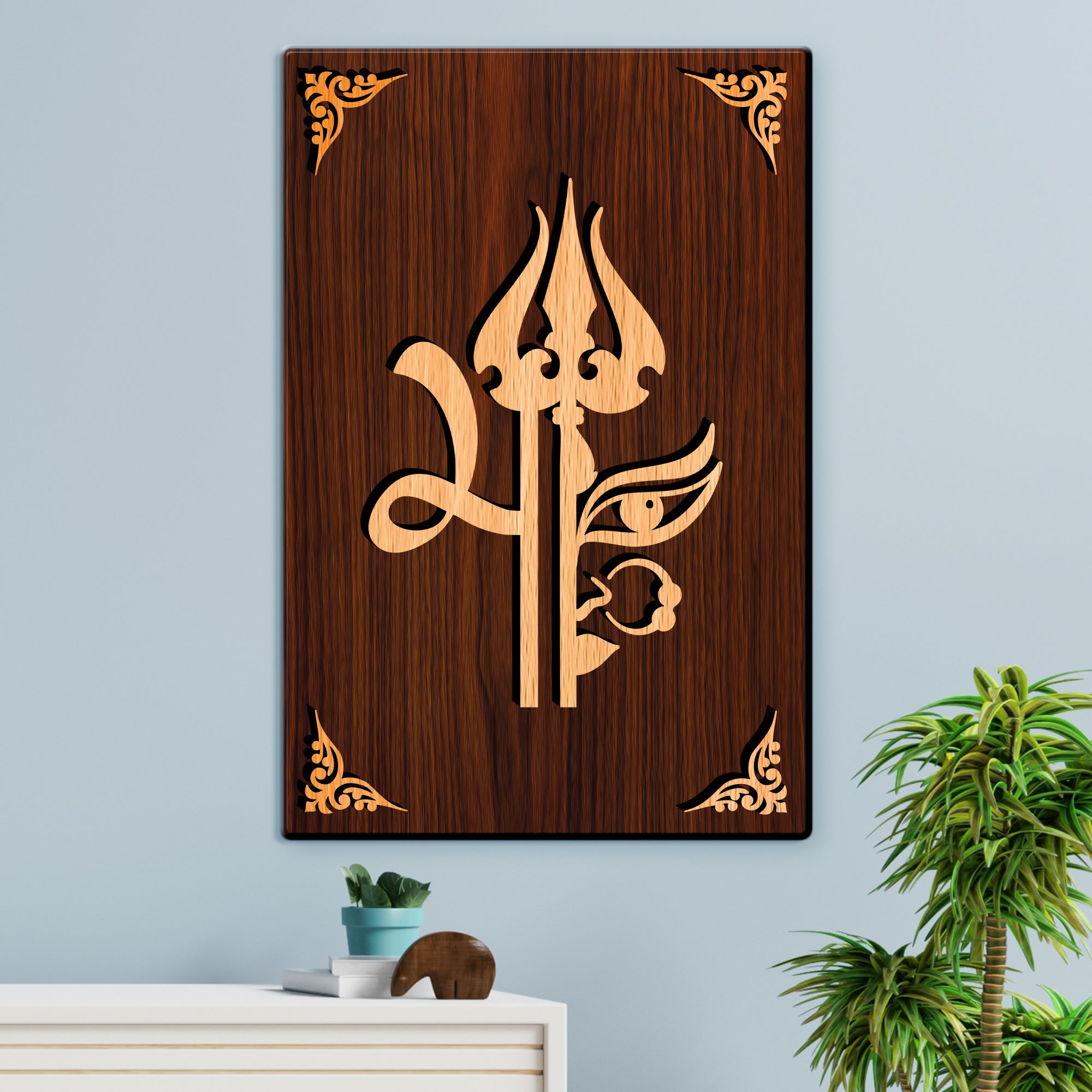 Kali MAA For Gifting and Home Decor Wooden Wall Decor, Wall Hanging - 96