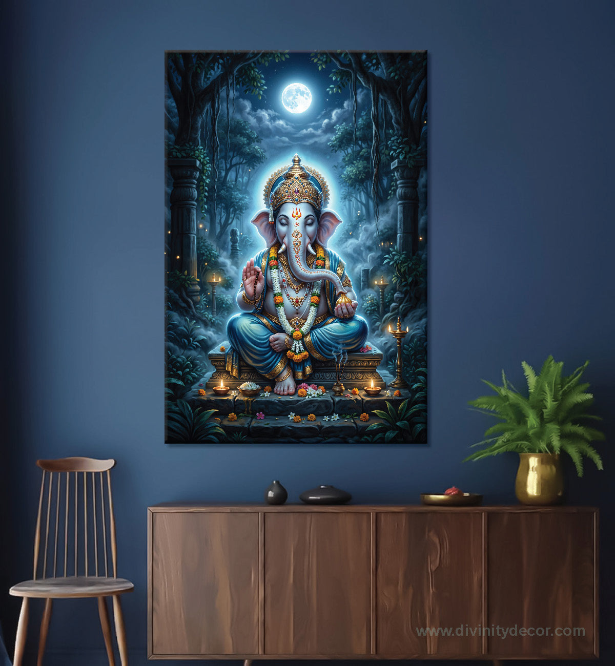 Ganpati HD Canvas Wall Decor for Living Room 5