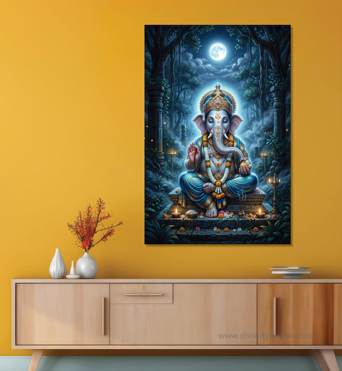 Ganpati HD Canvas Wall Decor for Living Room 5