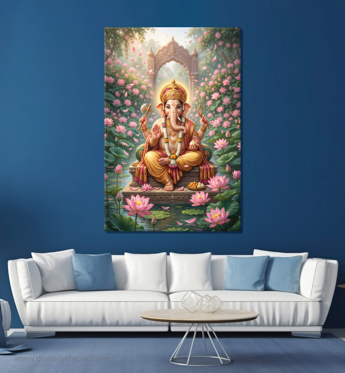 Lord Ganesha Divine Wall Painting for Home 6