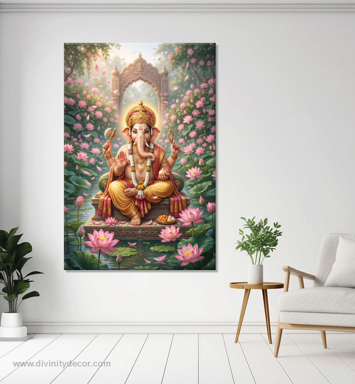 Lord Ganesha Divine Wall Painting for Home 6