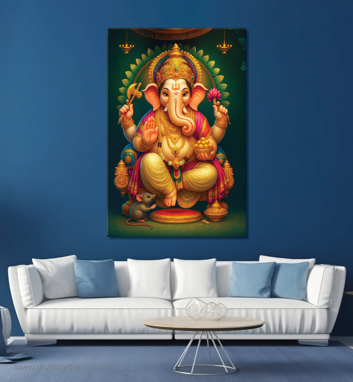 Lord Ganesh Blessings Canvas Painting 9