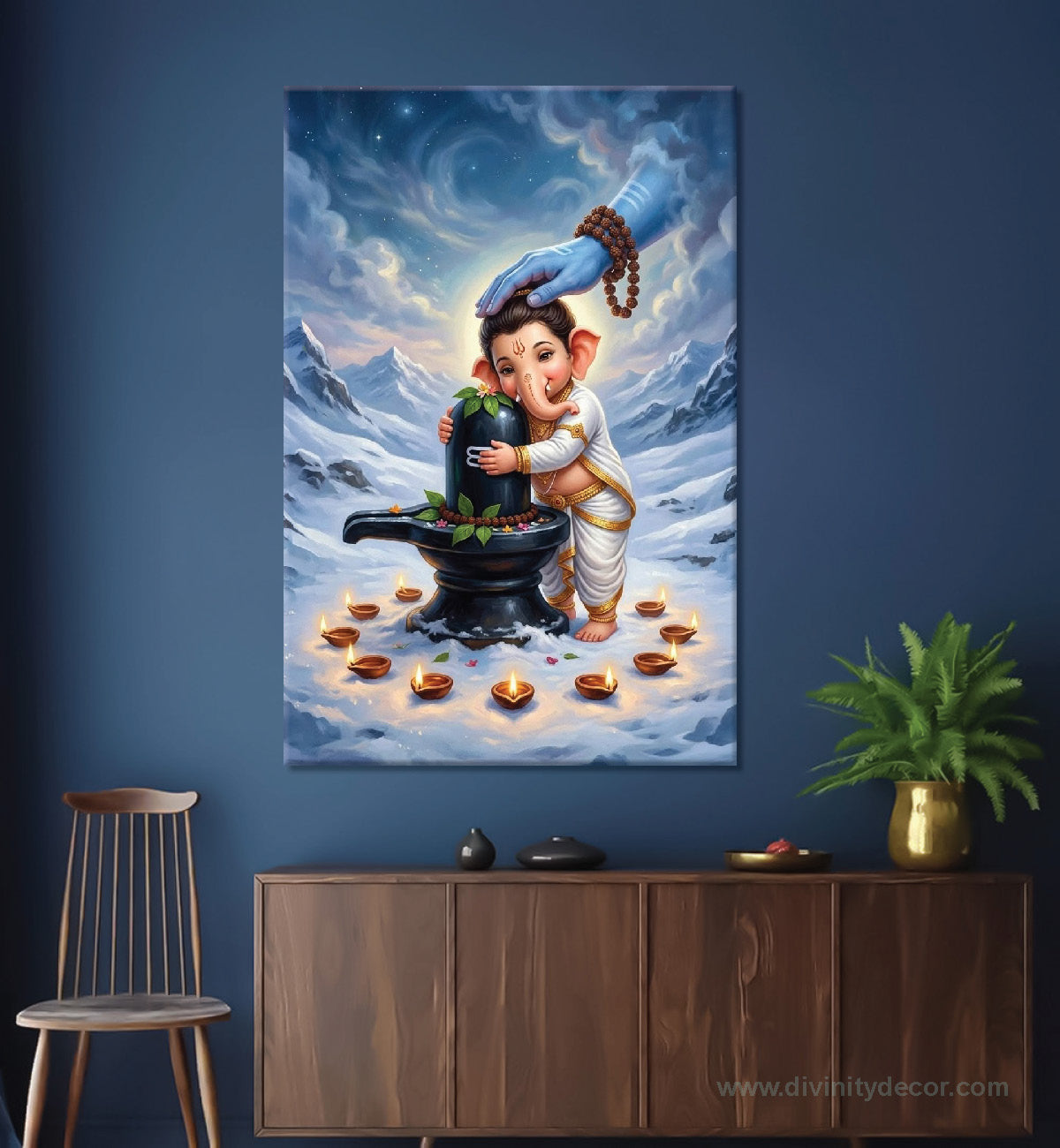 Ganpati Devotional Wall Decor for Home Temple 12