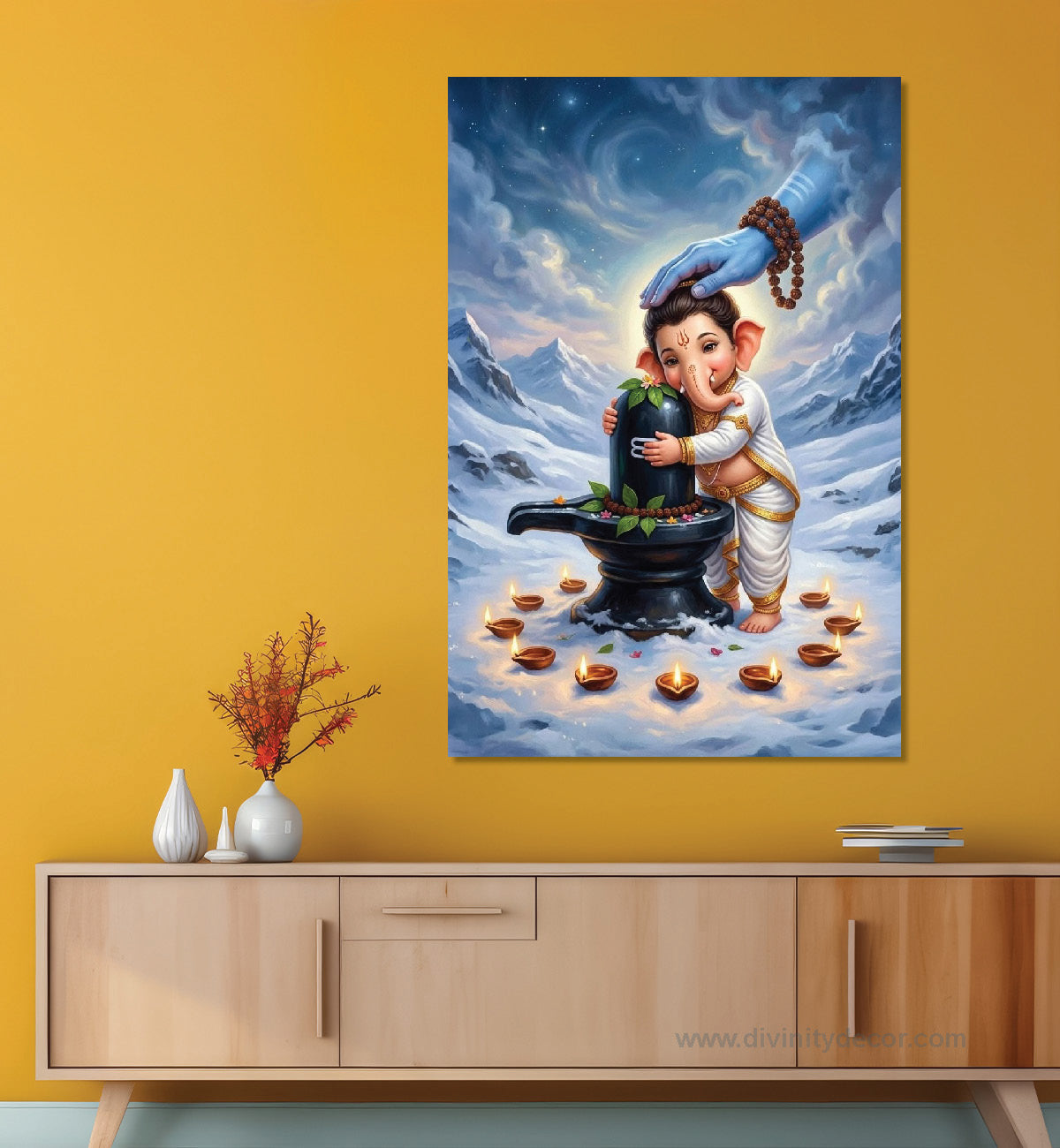 Ganpati Devotional Wall Decor for Home Temple 12