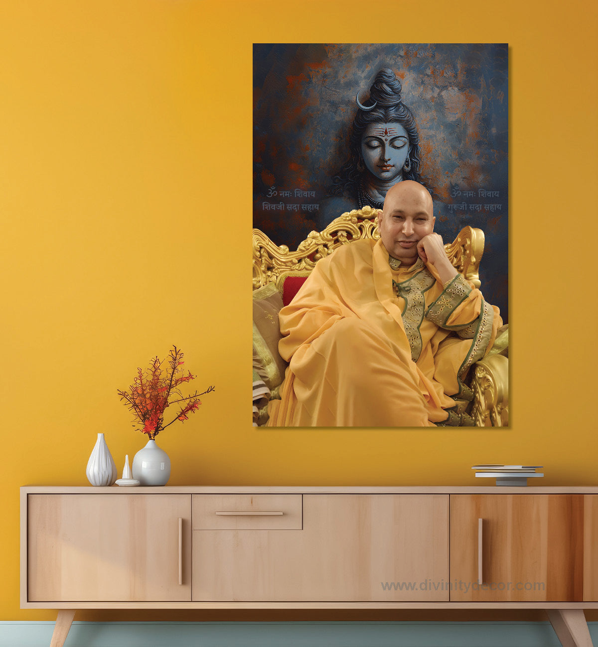 Guru Ji Religious Wall Painting for Temple Decor 3