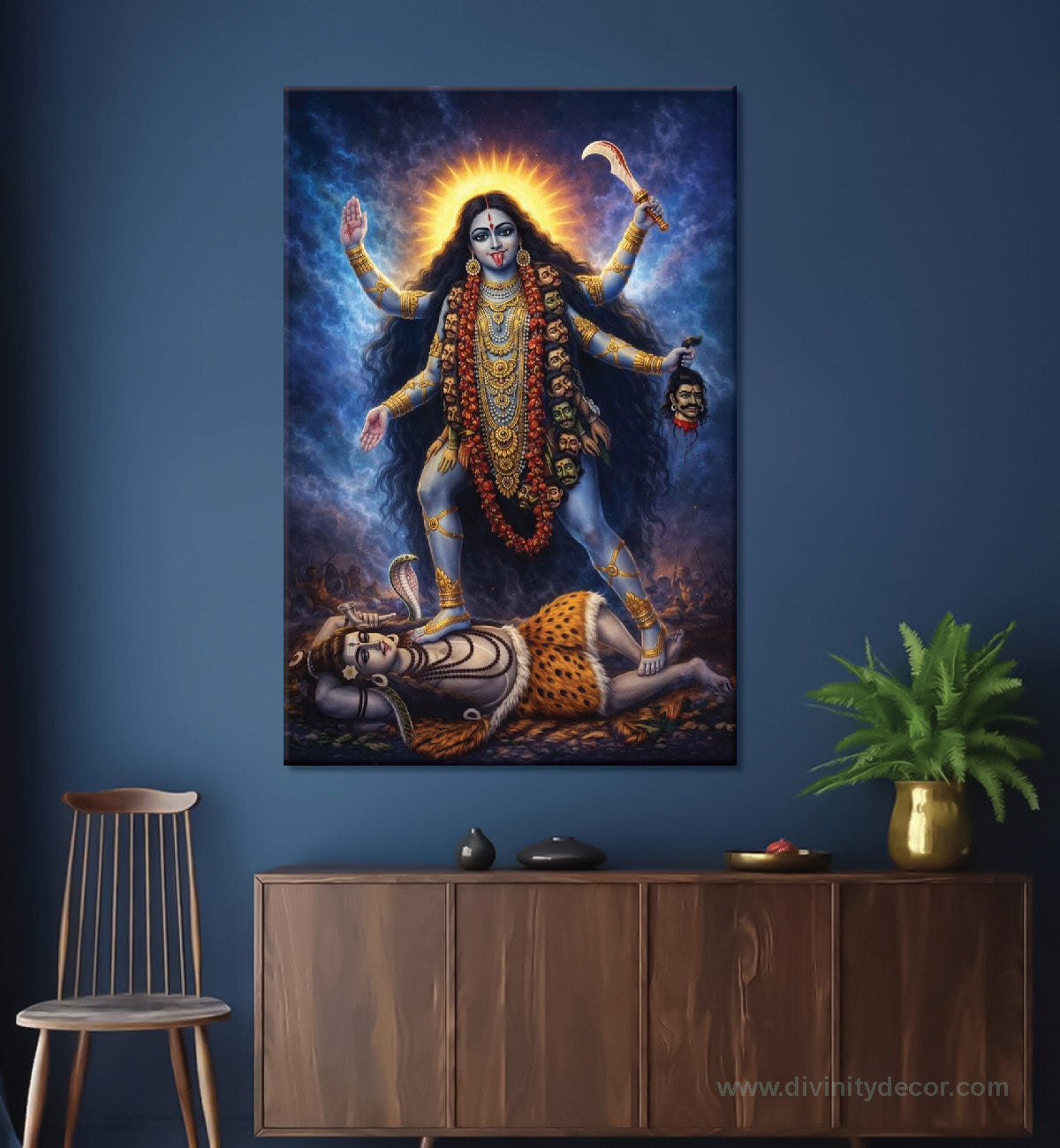 Maa Kali Spiritual Wall Art Canvas Print 2