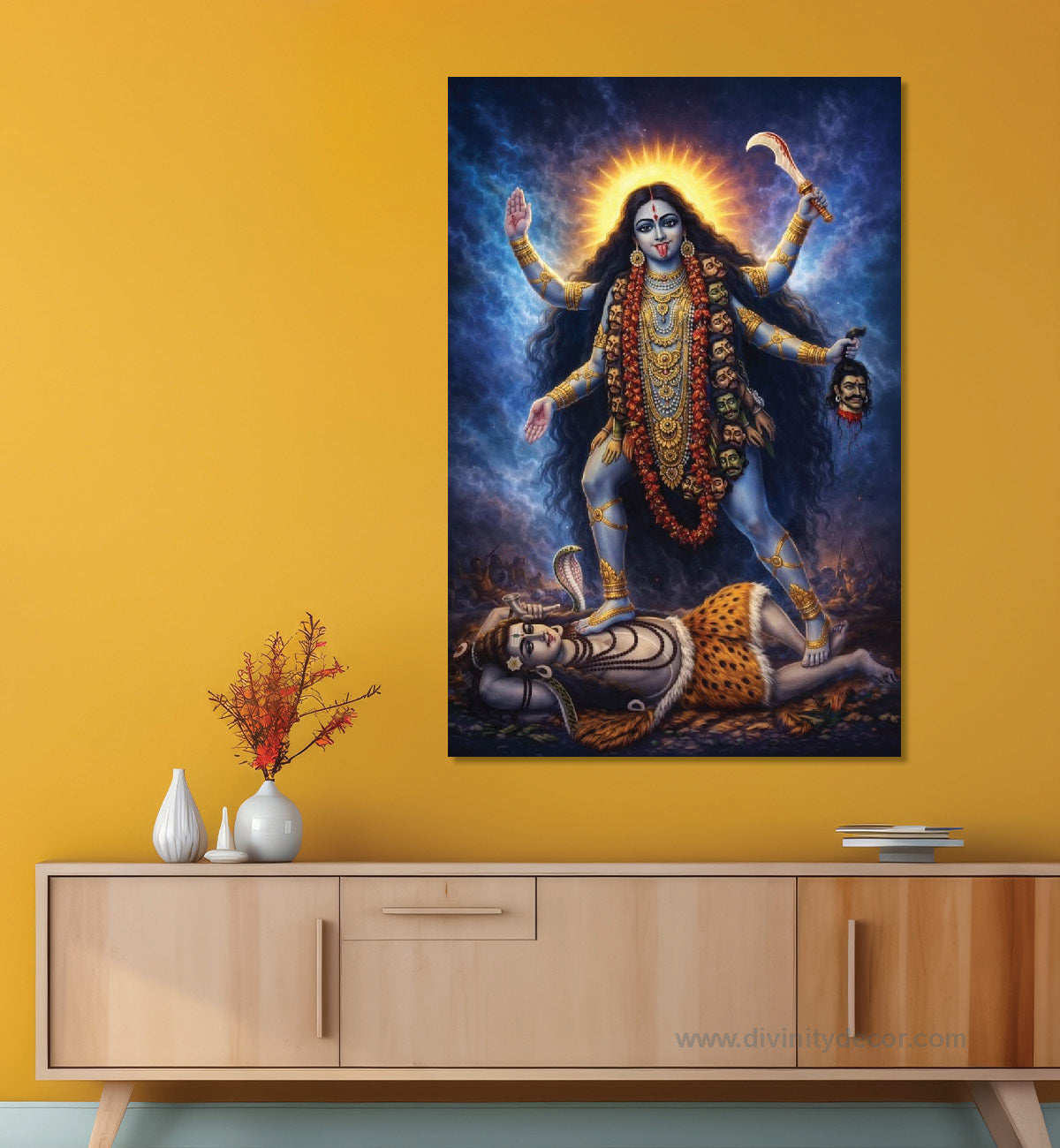 Maa Kali Spiritual Wall Art Canvas Print 2