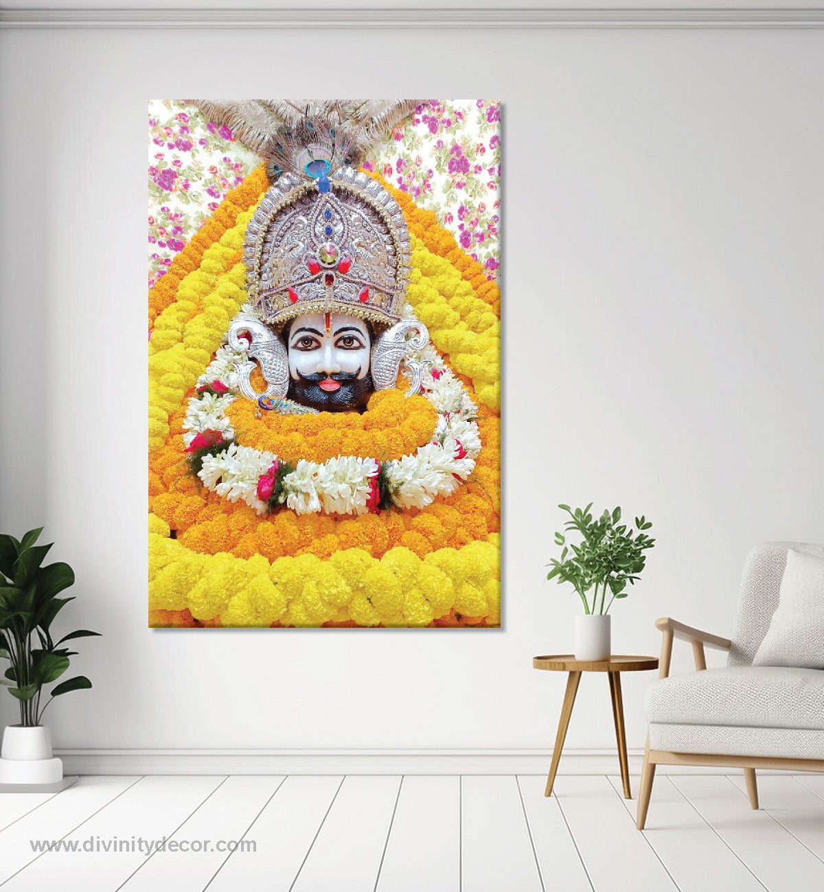 Khatu Shyam Ji Spiritual Wall Art Canvas Print 2