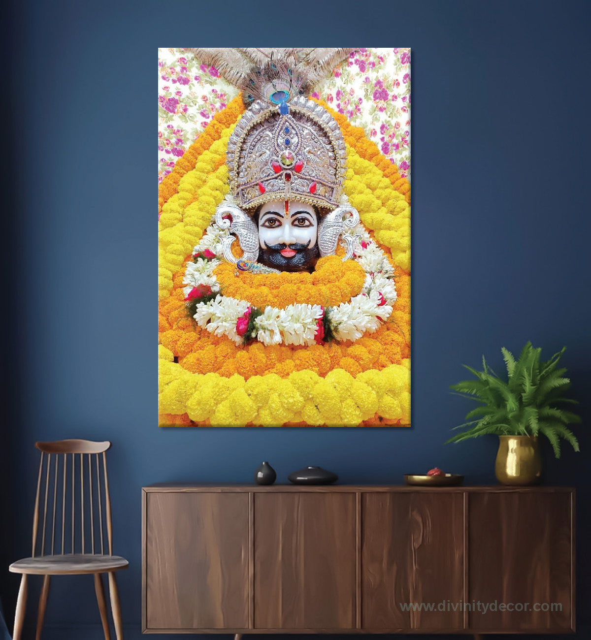 Khatu Shyam Ji Spiritual Wall Art Canvas Print 2