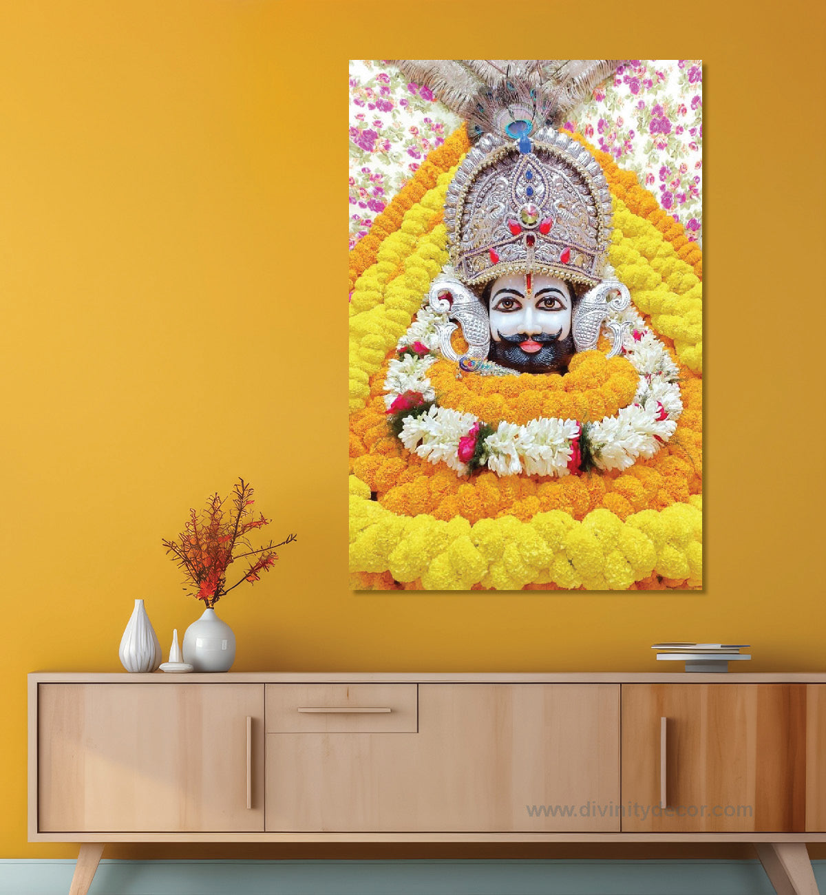 Khatu Shyam Ji Spiritual Wall Art Canvas Print 2