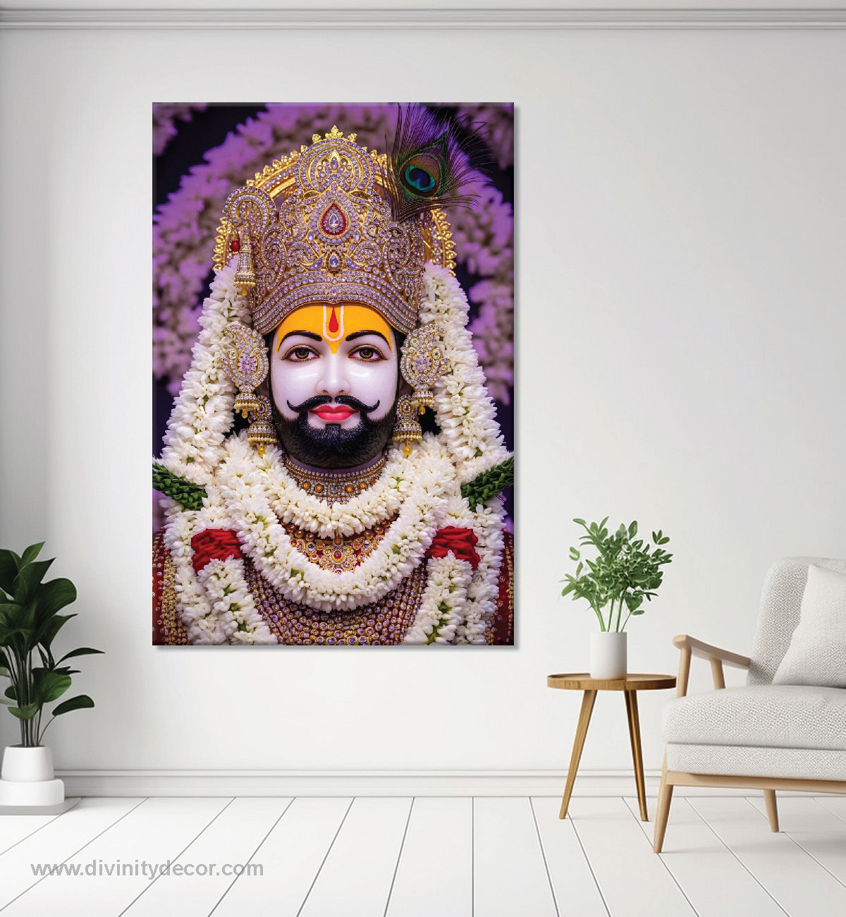 Khatu Shyam Premium Devotional Canvas Artwork 4