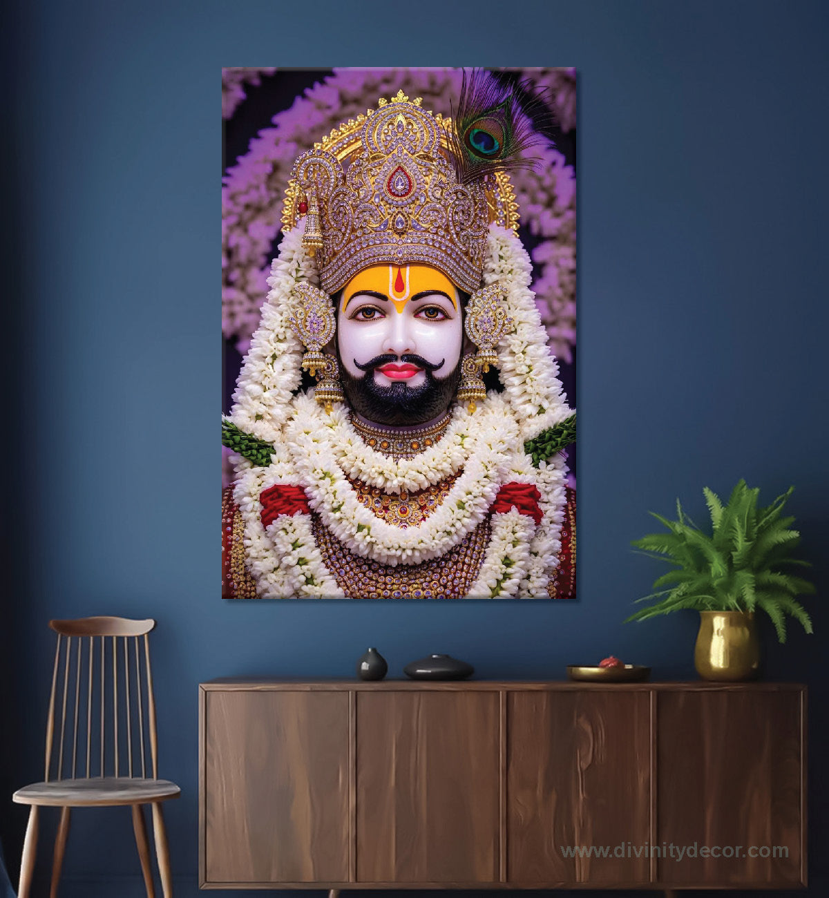 Khatu Shyam Premium Devotional Canvas Artwork 4