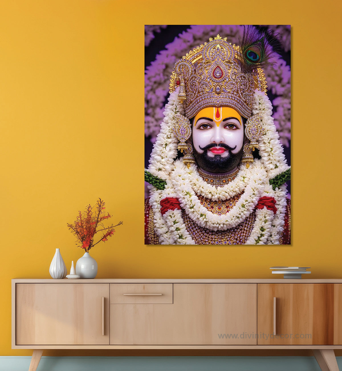 Khatu Shyam Premium Devotional Canvas Artwork 4