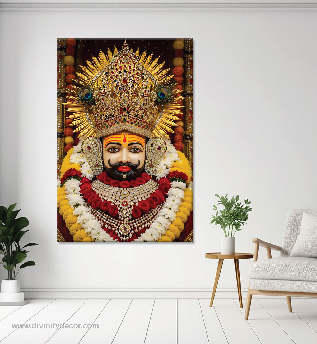 Khatu Shyam Ji Sacred Wall Painting for Home Temple 6
