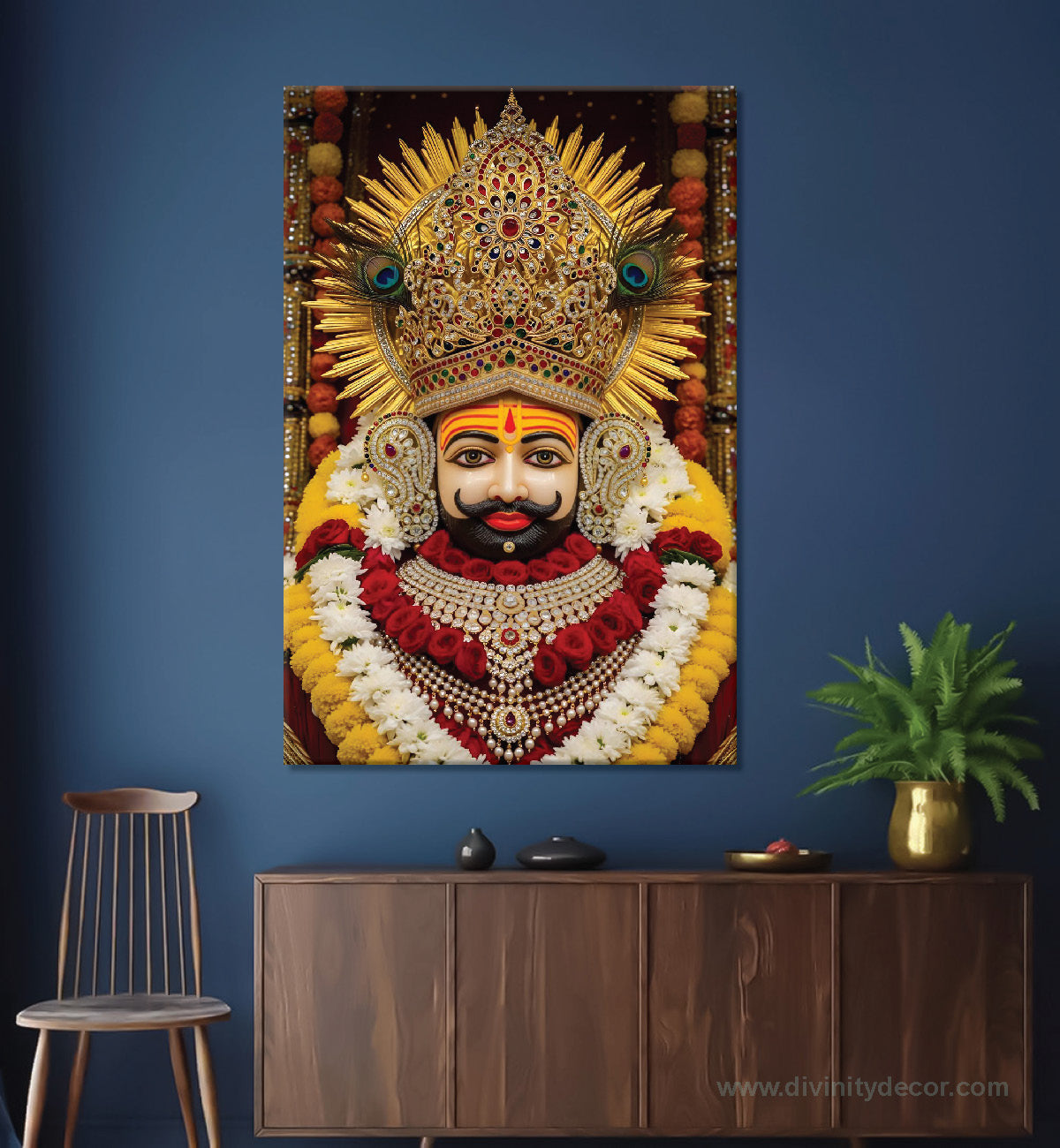Khatu Shyam Ji Sacred Wall Painting for Home Temple 6