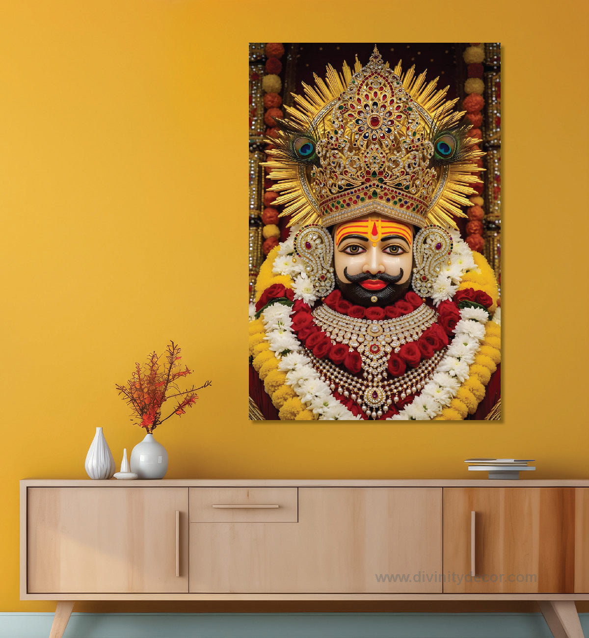 Khatu Shyam Ji Sacred Wall Painting for Home Temple 6
